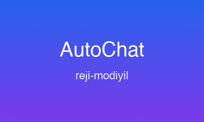 Reji Modiyil, founder of AutoChat